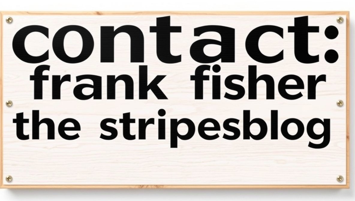 contact frank fisher thestripesblog